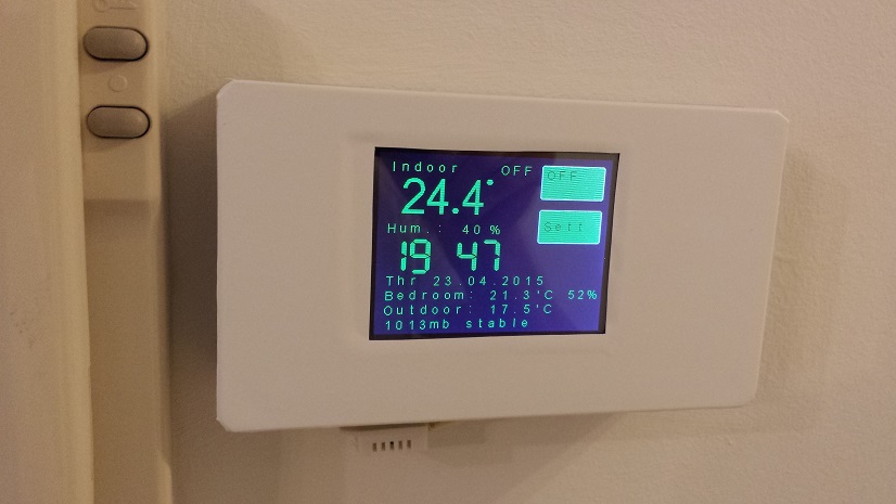 ESP8266 touch screen thermostat