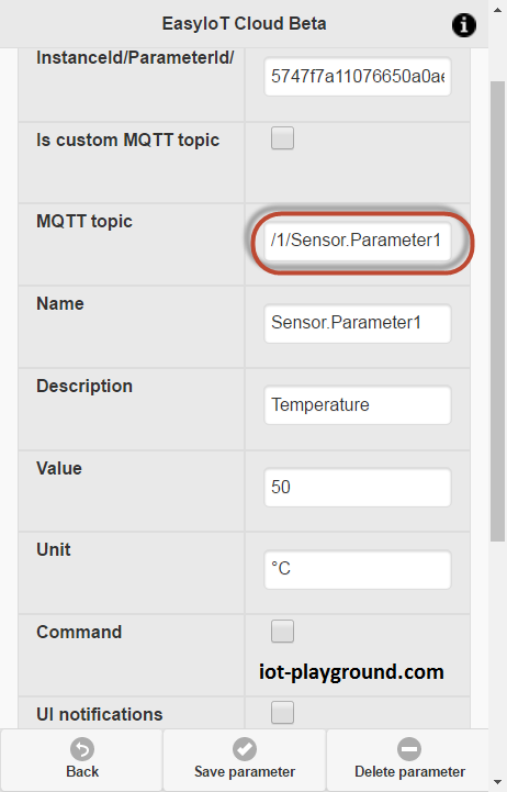 MQTT topic