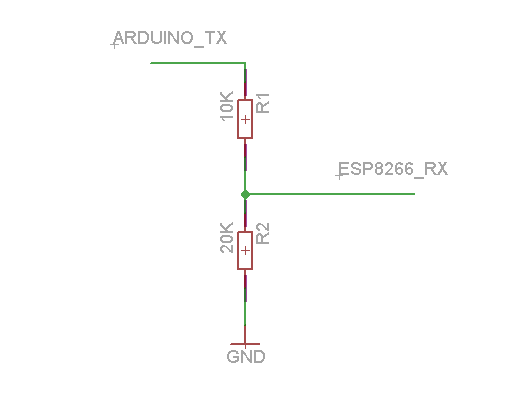 Arduino TX, ESP8266 RX
