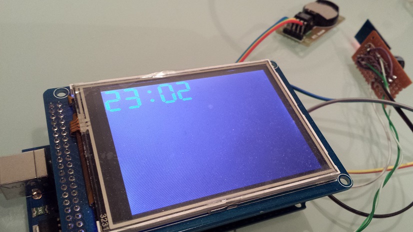 ESP8266 real time clock display