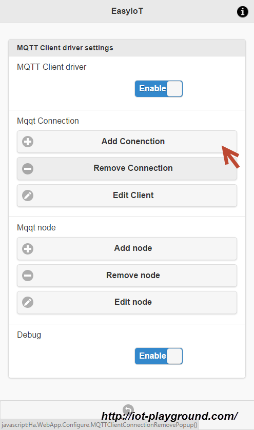 Add MQTT connection