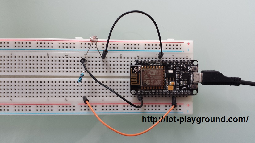 ESP8266 light sensor