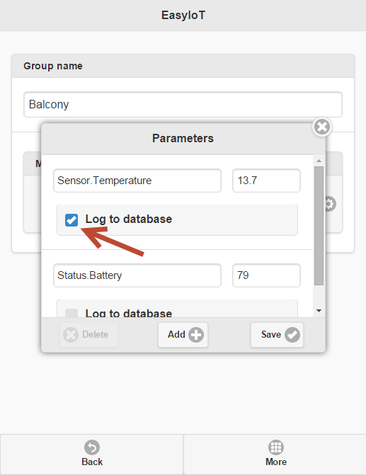 Enable log to database