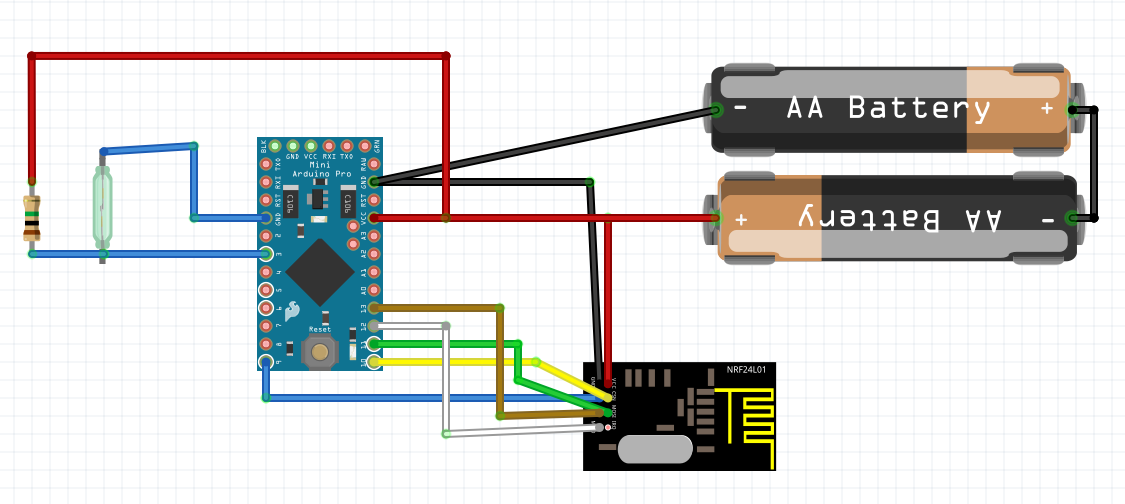 Low power door/window sensor