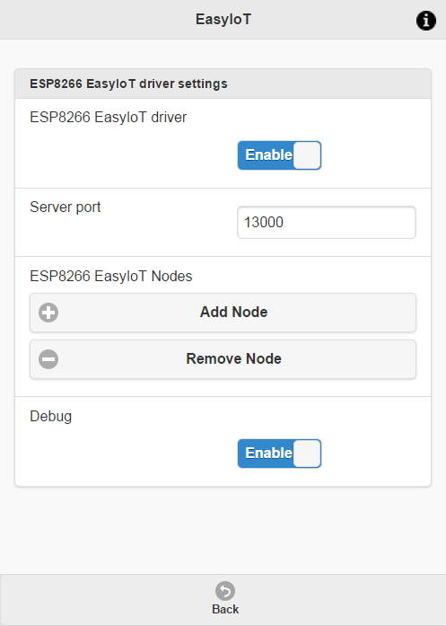 ESP8266 EasyIoT driver